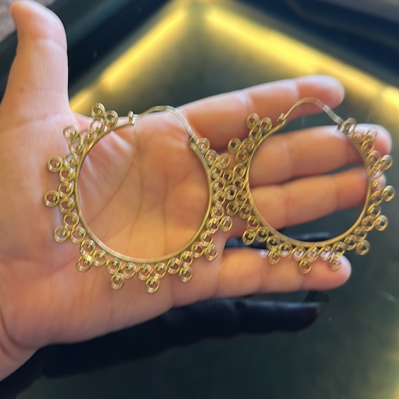 NWT Aztec Necklace set in dual tone gold & faux pearls with bracelet & earrings - Picture 11 of 17